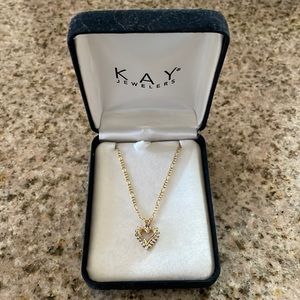 Diamond heart necklace